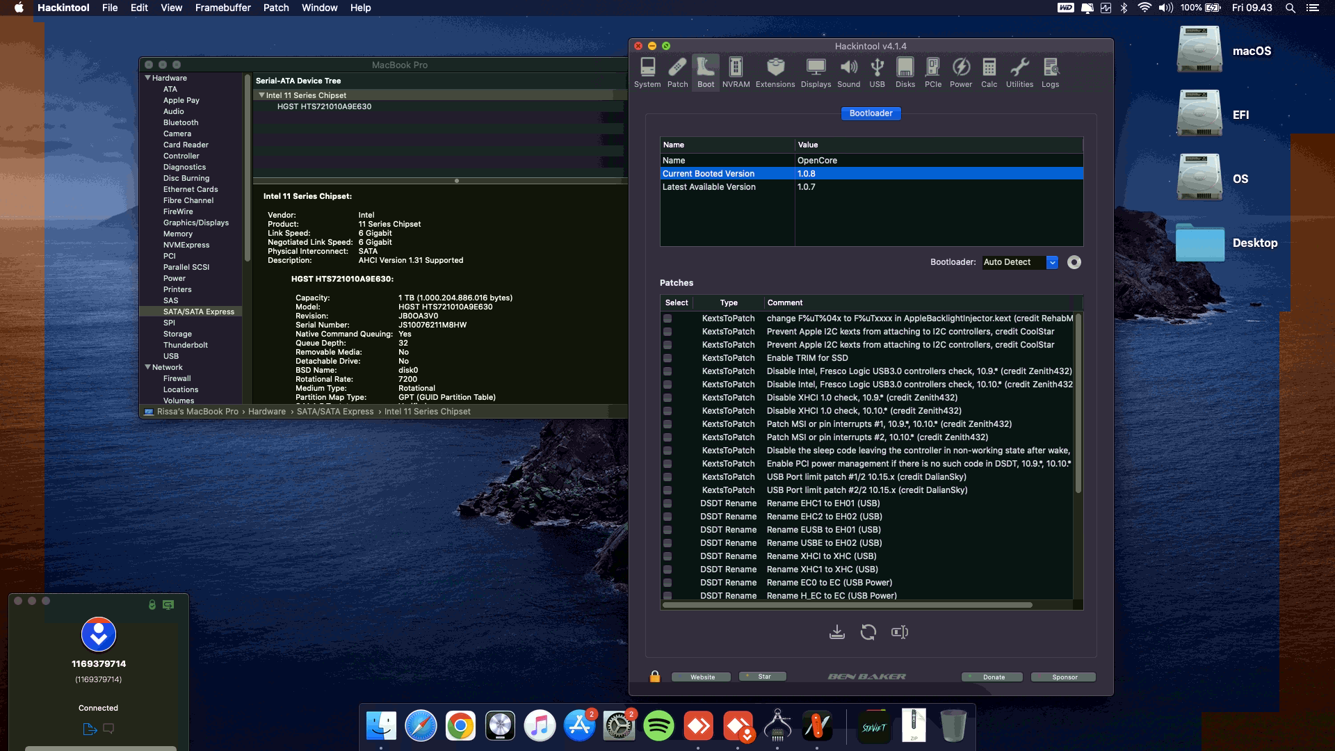 Asus TUF Gaming FX505GD I7T01T [CoffeeLake   Intel UHD 630 + I2C]   OpenCore 8